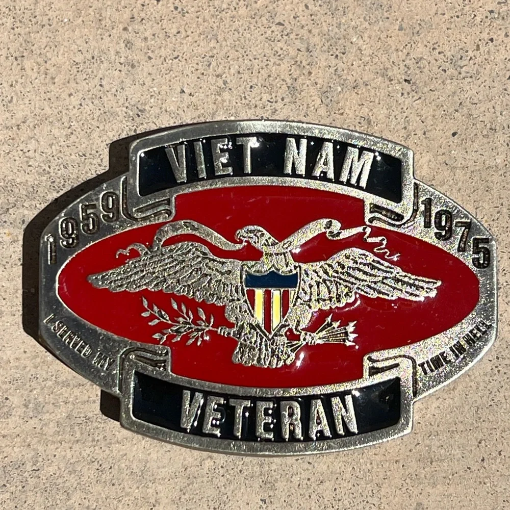 Vietnam Veteran Belt Buckle